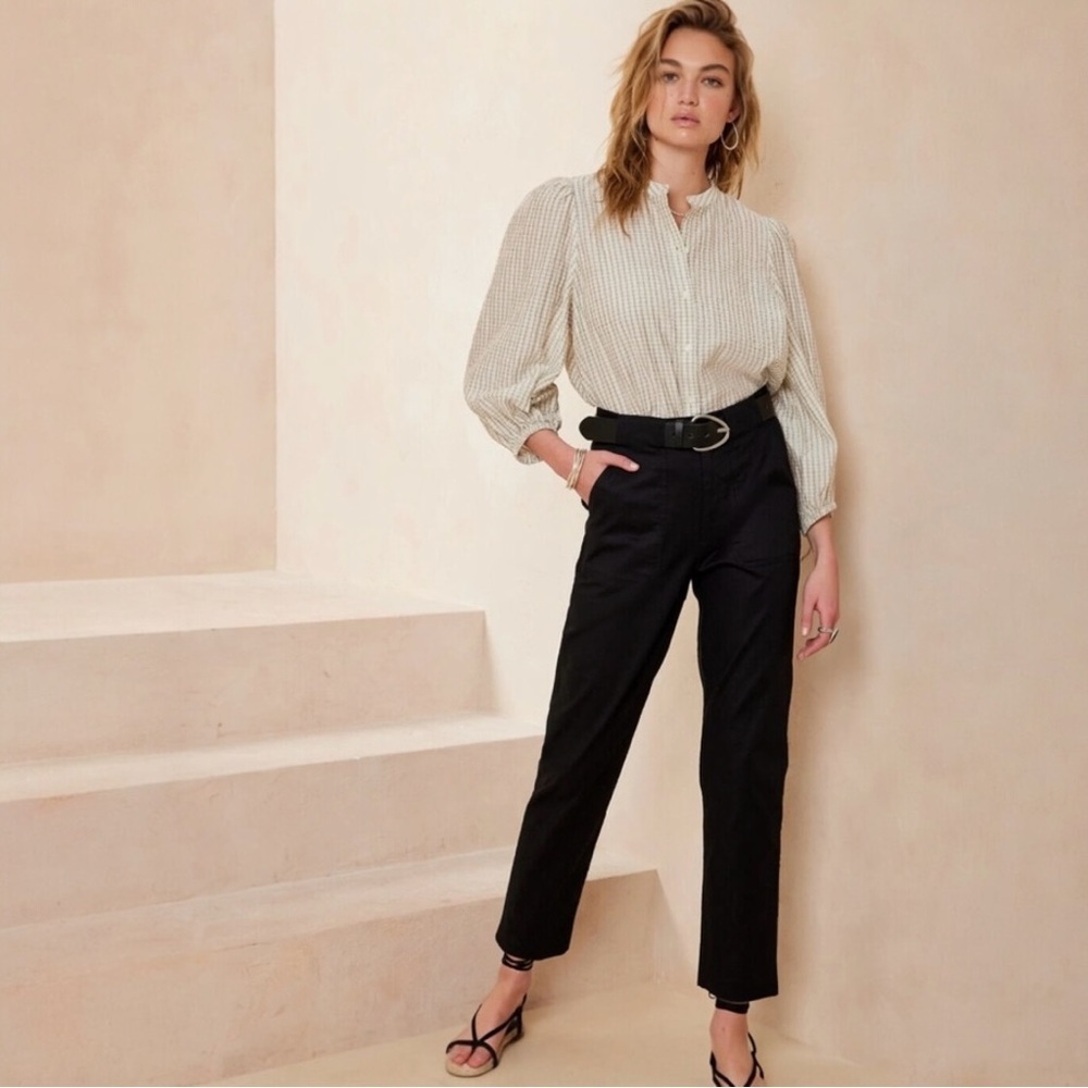 NWT Banana Republic Linen Blend Utility Pant